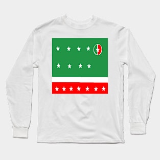 Sporty Italian Design on White Background Long Sleeve T-Shirt